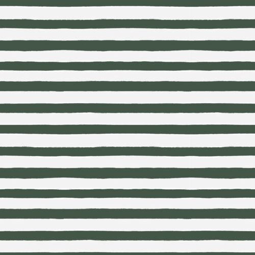 Tree Green And White Stripe