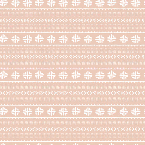 Hip Kid Design - Tribal Mud Cloth Peach