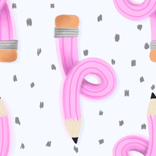 Twirl And Scribble In Light Gray