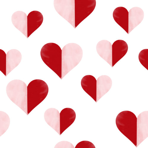 Hip Kid Design - Two Tone Hearts