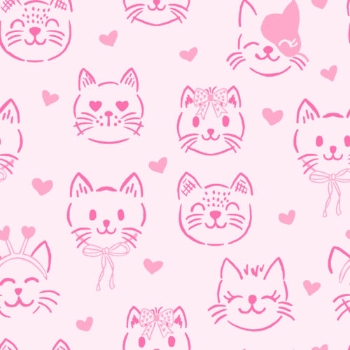 Vivie & Ash - Valentine Kitties Pink