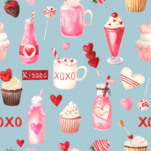 Hip Kid Design - Valentine Sweets and Treats on Seascape