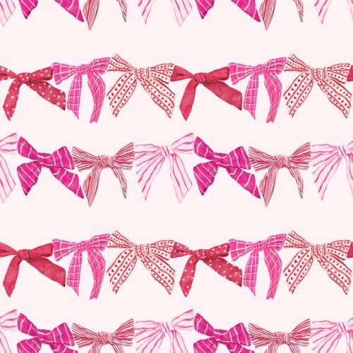 Lindsay Anne - Valentines Bows Light Pink
