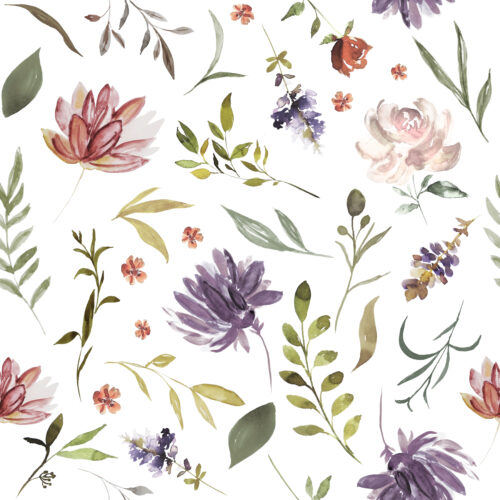 Hip Kid Design - Vintage Fall Dahlias