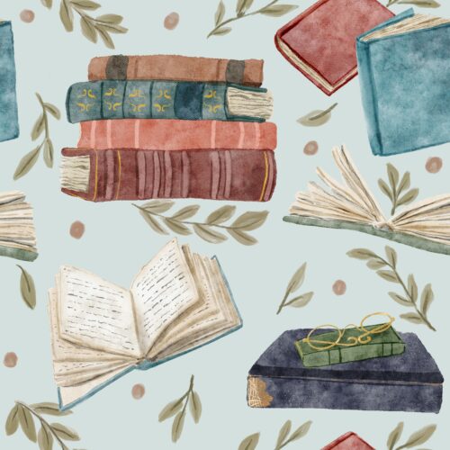 Vintage Books Light Blue