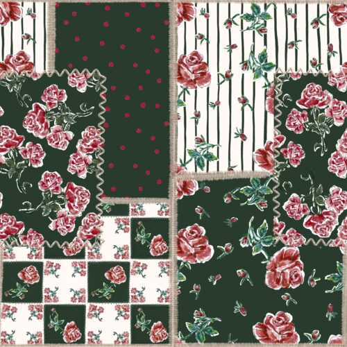 Lindsay Anne - Vintage Rose Xmas Patchwork