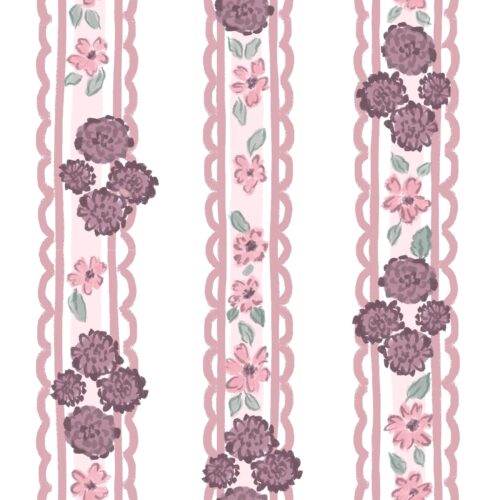 Lindsay Anne - Vintage Wallpaper Blooms White