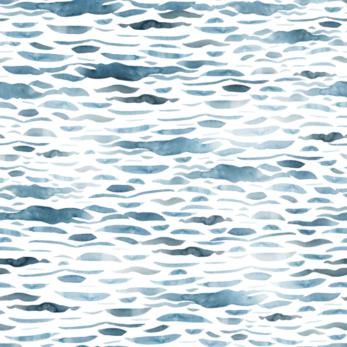 Sara Swanson - Water Waves Large White