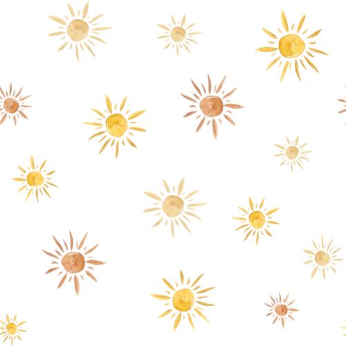 Sara Swanson - Watercolor Suns Large White