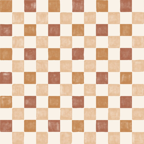 Watercolor Check Caramels