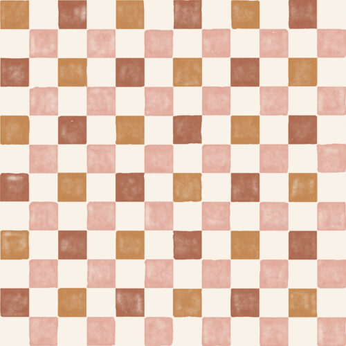 Watercolor Check Chocolate cherries