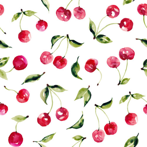 Hip Kid Design - Watercolor Cherries