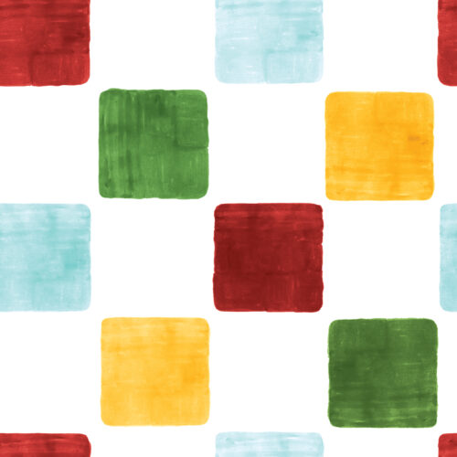 Seamless Gal - Watercolor Christmas Gingham