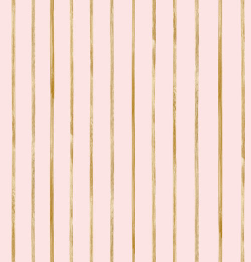 Hip Kid Design - Watercolor Gold Stripes on Blush