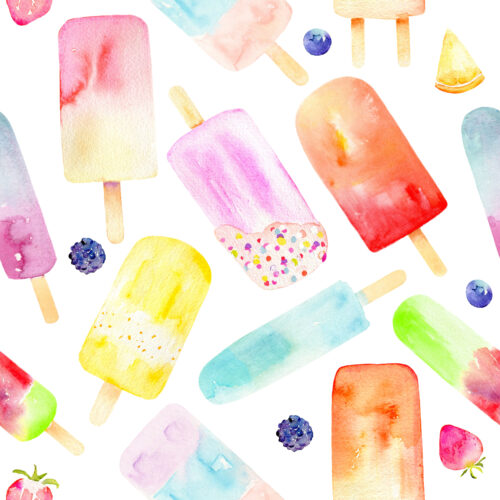 Hip Kid Design - Watercolor Popsicles