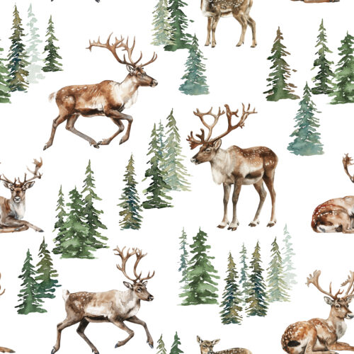 Hip Kid Design - Watercolor Reindeer