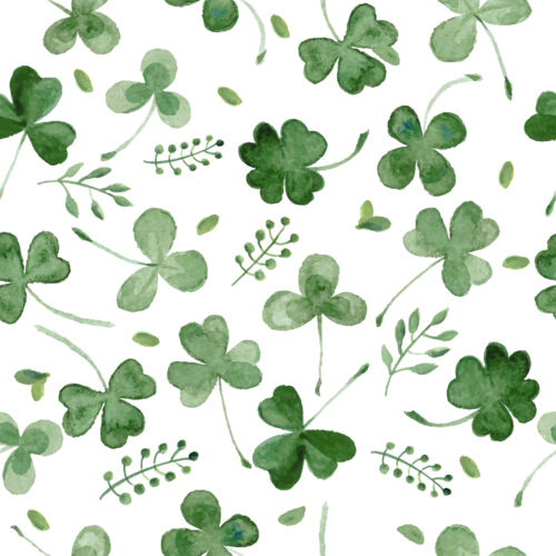 Hip Kid Design - Watercolor Shamrocks