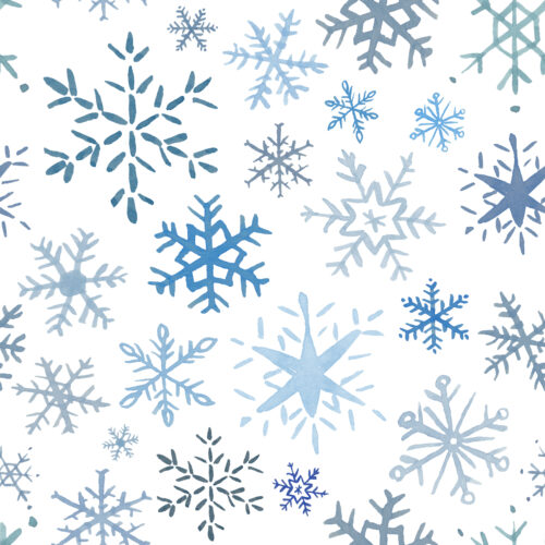 Hip Kid Design - Watercolor Snowflakes