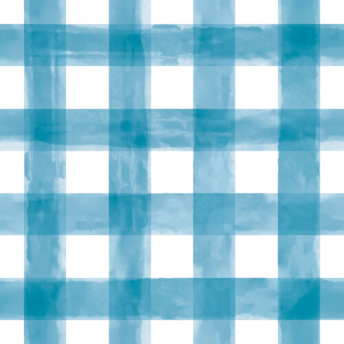 Seamless Gal - Watercolor Teal Gingham