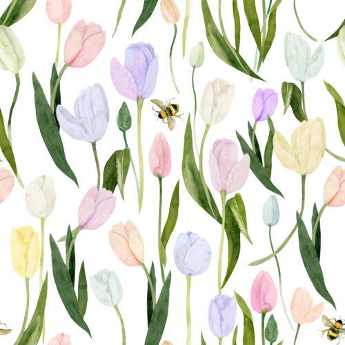 Hip Kid Design - Watercolor Tulips