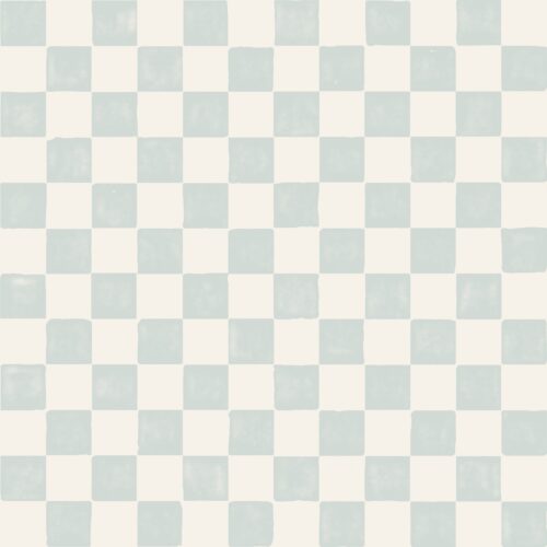 Watercolor check light blue