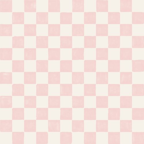 Watercolor check pink