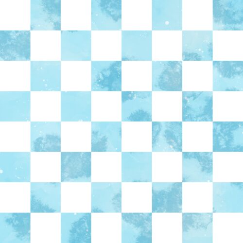 Lindsay Anne - Watercolor Checker Blue