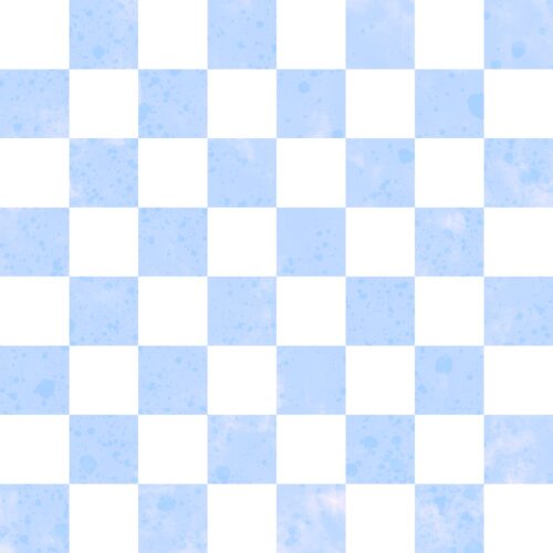 Watercolor Checker Light Blue