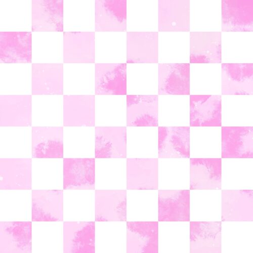 Lindsay Anne - Watercolor Checker Pink