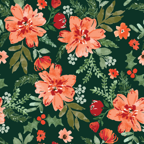 Indy Bloom Designs - Watercolor Christmas Floral