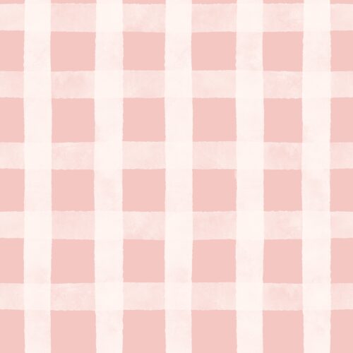 Watercolor Gingham Peach
