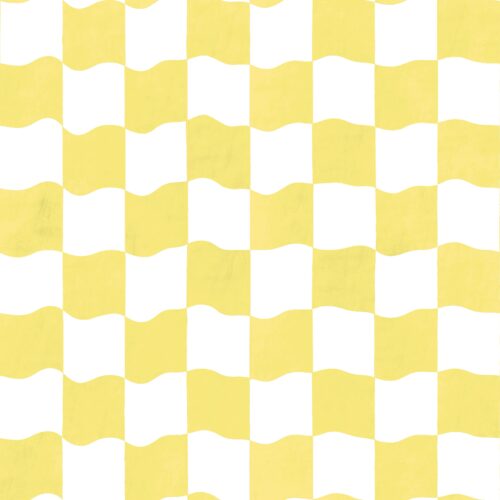 Lindsay Anne - Watercolor Wavy Checker Yellow
