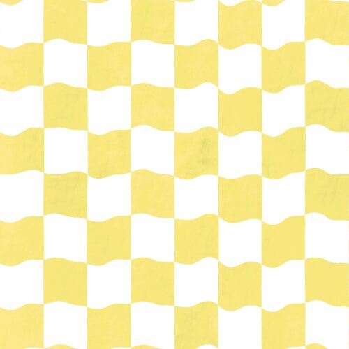 Lindsay Anne - Wavy Watercolor Checker Yellow