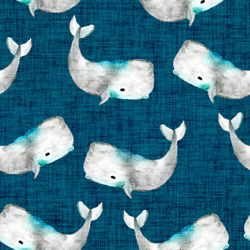 Hip Kid Design - Whale Tale on Denim