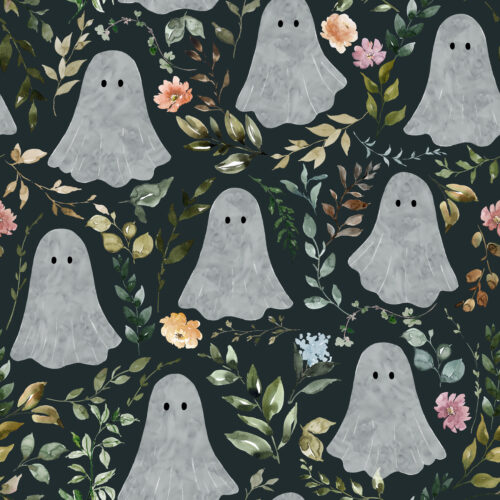 Hip Kid Design - Whimsy Ghost Garden on Outer Space