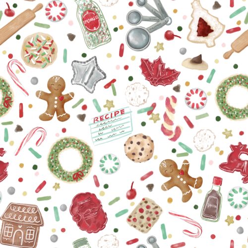 White Holiday Baking Fun