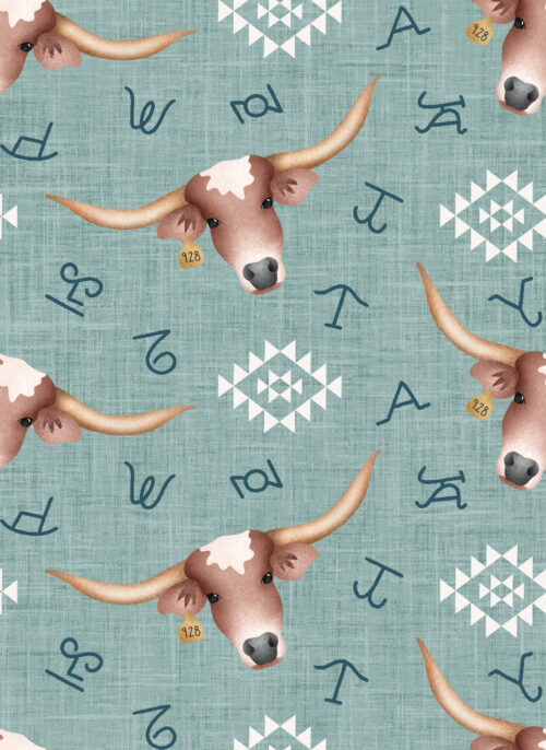 Krystal Winn - Wild West Longhorn Blue