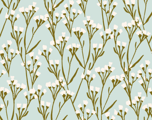 Indy Bloom Designs - Wild Flower In Baby Blue