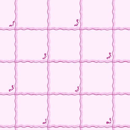 Lindsay Anne - Windowpane Plaid Pink Raspberry