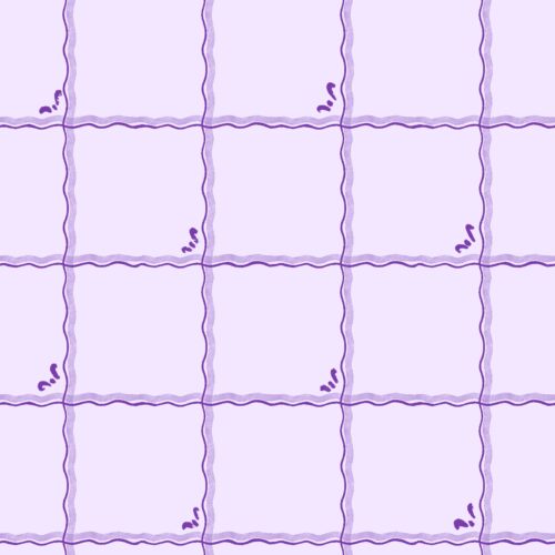 Lindsay Anne - Windowpane Plaid Plum