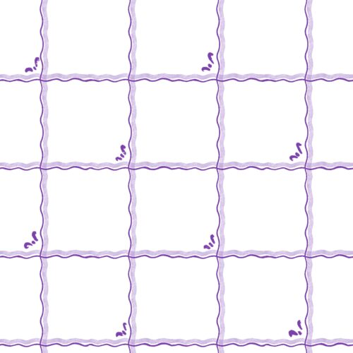 Lindsay Anne - Windowpane Plaid Wht Plum