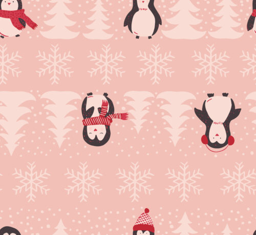 Juniper Row - Winter Penguins In Pink
