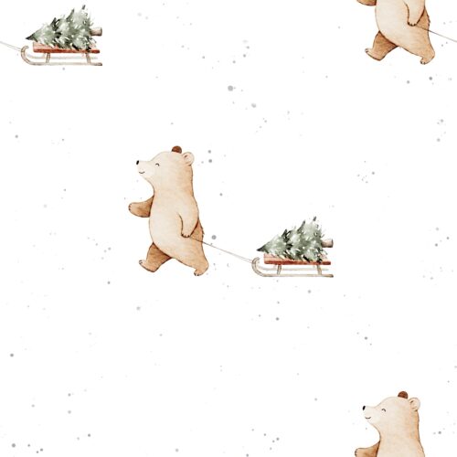 Vanya Minimalist Designs - Winter Teddy Walk