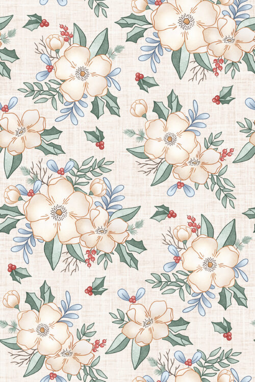 Krystal Winn - Winter Wonderland Floral Cream