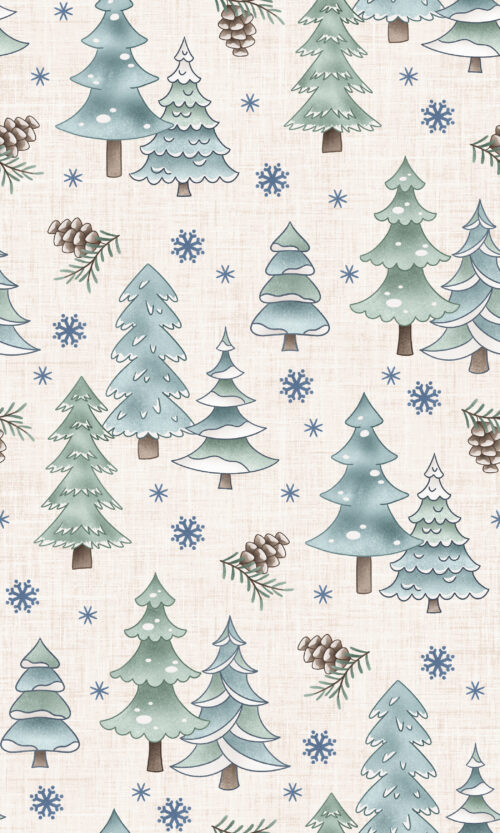 Krystal Winn - Winter Wonderland Forest Cream