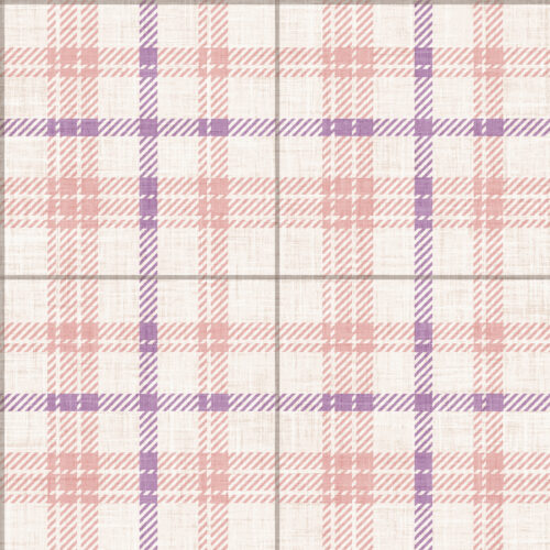 Krystal Winn - Winter Wonderland Girly Plaid Pink And Purple