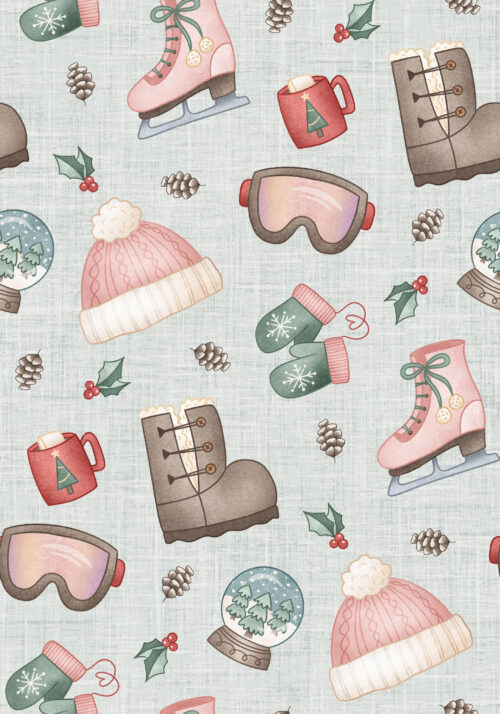 Krystal Winn - Winter Wonderland Pink Gear Light Green