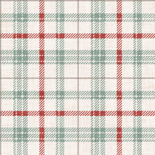 Krystal Winn - Winter Wonderland Plaid Green And Red