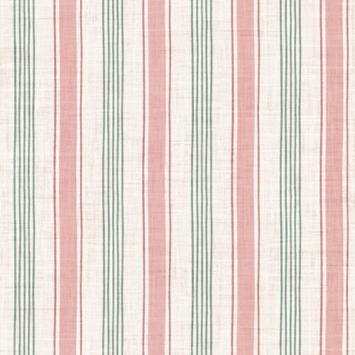 Krystal Winn - Winter Wonderland Stripe Pink And Green