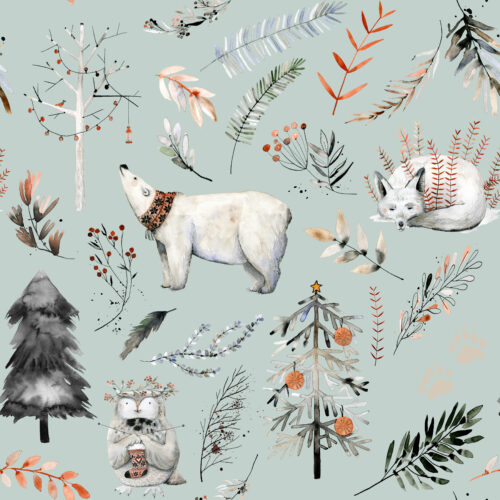 Hip Kid Design - Winter Woodland Wonderland on Conch